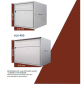 Preview: Briefkasten Huber Aluminium 300/400 Anthrazitgrau RAL 7016 (D)